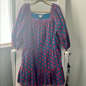 Shoshanna Teal and Coral Dress size 10